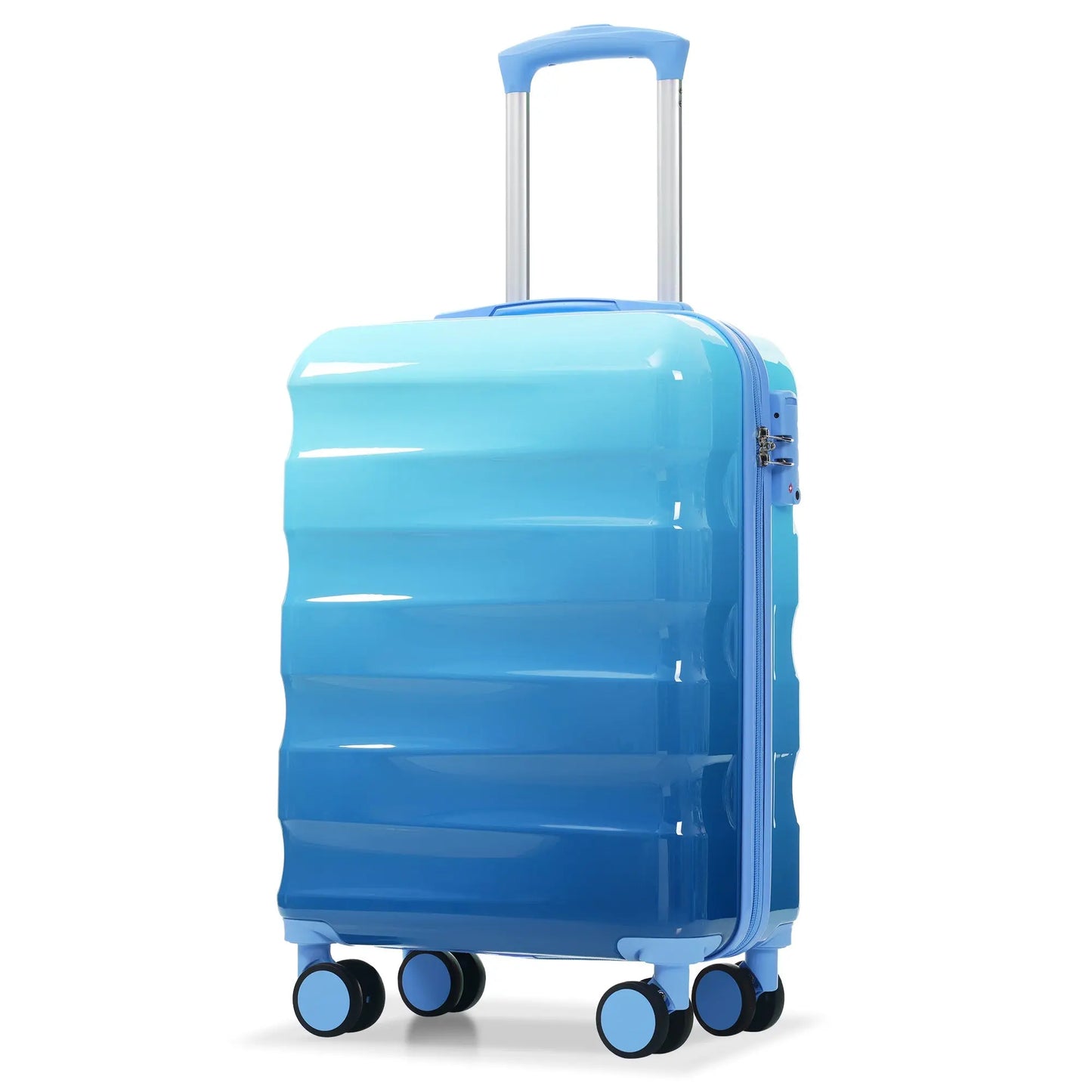 Luggage Set 3 Piece – Hardshell Suitcases with Spinner Wheels and TSA Sangria Beech