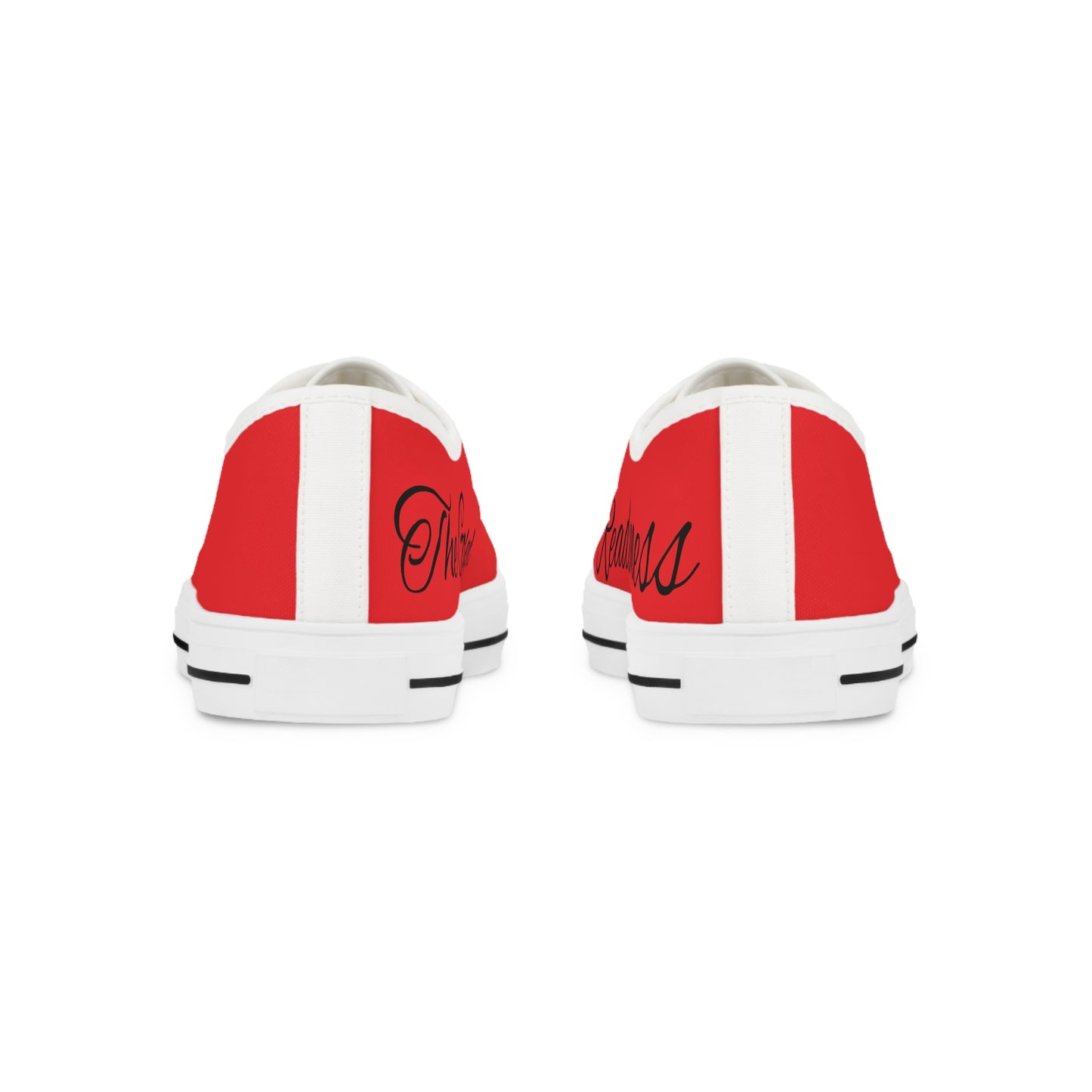 Bold Red Low Top Sneakers for Men, Casual Everyday Shoes, Trendy Footwear, Perfect for Summer, Unique Gift