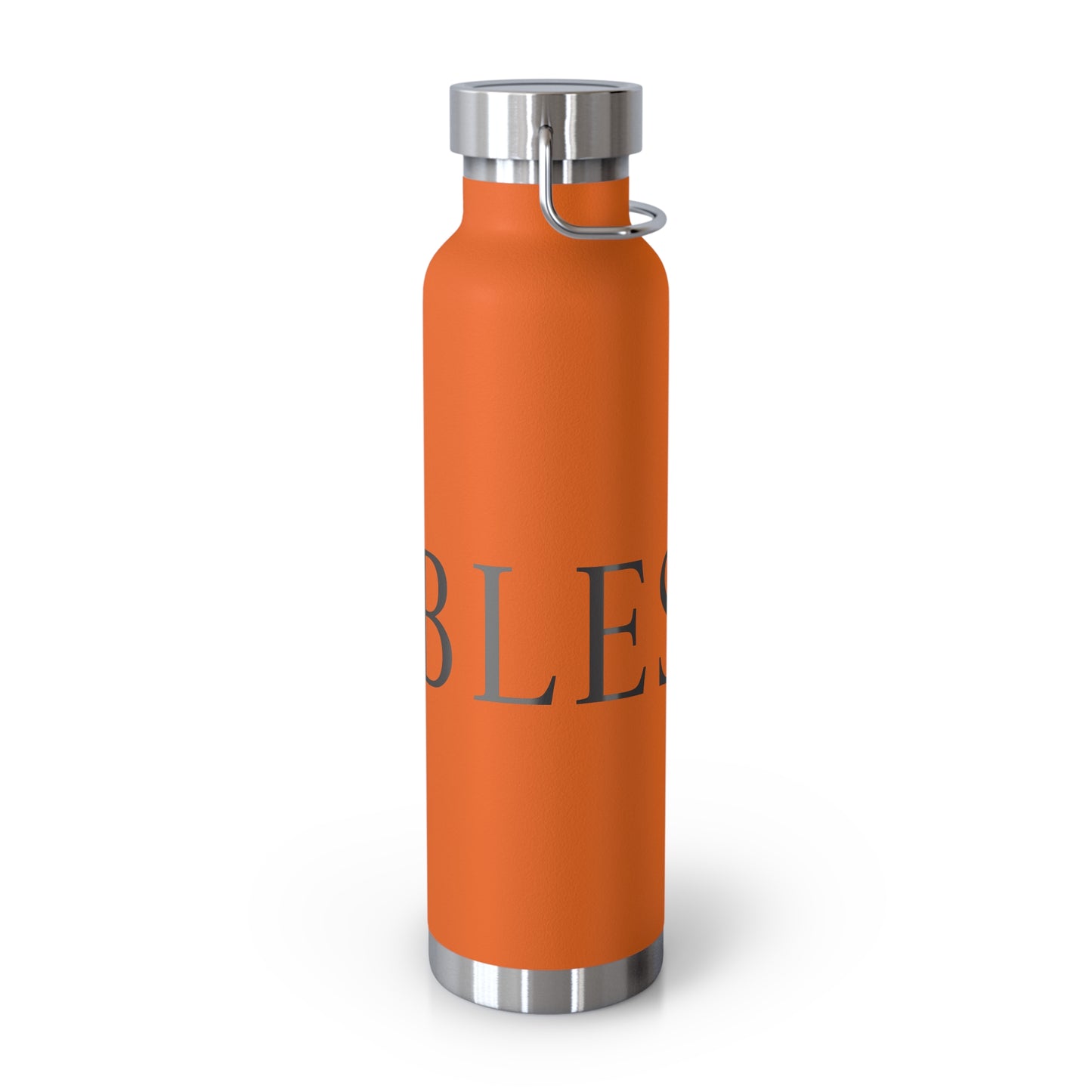 Elegant Copper Insulated Water Bottle - 22oz, Stylish Drinkware, Eco-Friendly Gift, Motivational Quotes, Perfect for Travel, Gym, Yoga