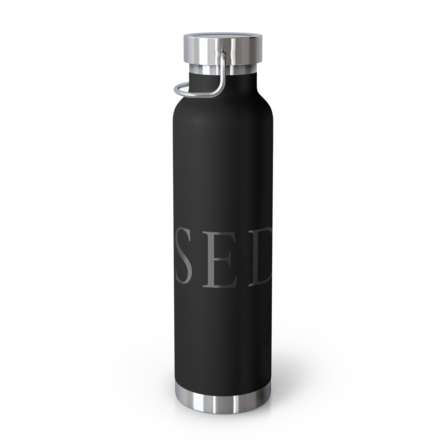 Elegant Copper Insulated Water Bottle - 22oz, Stylish Drinkware, Eco-Friendly Gift, Motivational Quotes, Perfect for Travel, Gym, Yoga