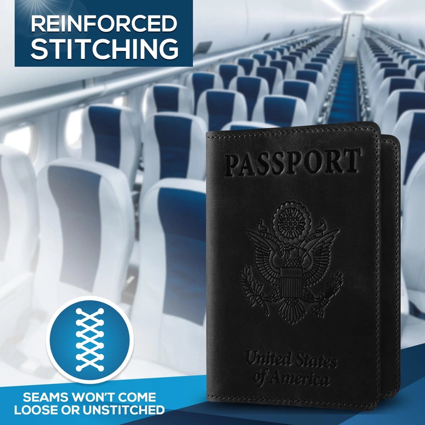 Ciana Vaccine Card and Passport Holder Cerulean Grapevine