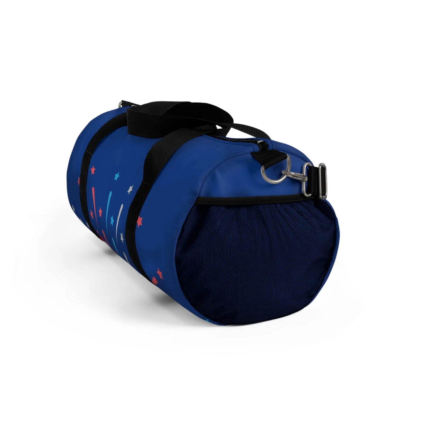 Patriotic Duffel Bag | Travel Gym Bag, Fireworks Design, Perfect for July 4th, Weekend Getaways, Sports & Fitness, Red White Blue Bag