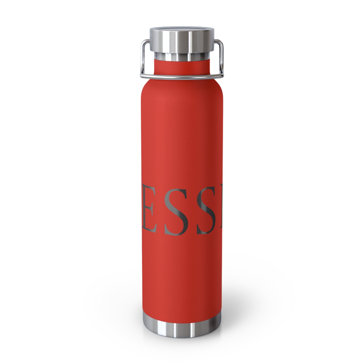 Elegant Copper Insulated Water Bottle - 22oz, Stylish Drinkware, Eco-Friendly Gift, Motivational Quotes, Perfect for Travel, Gym, Yoga
