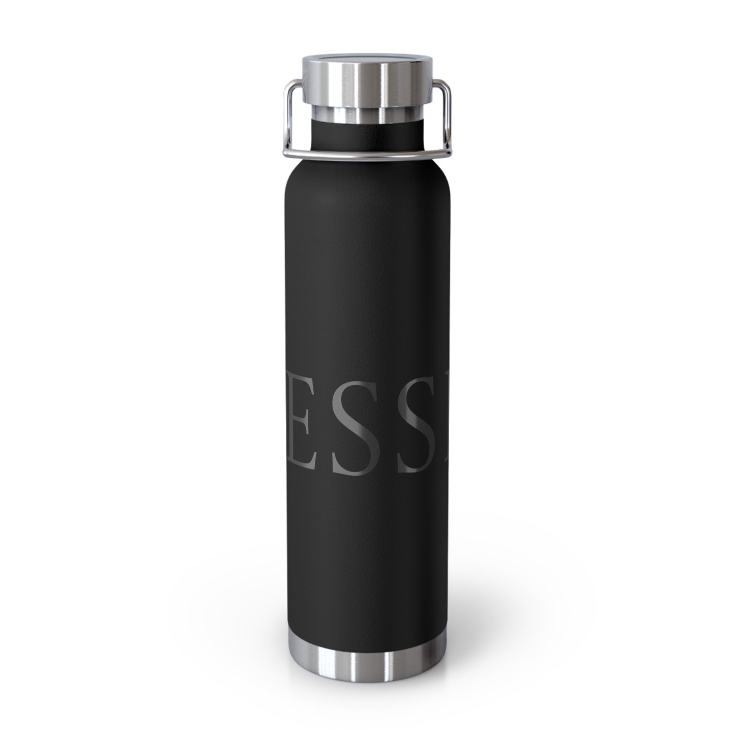 Elegant Copper Insulated Water Bottle - 22oz, Stylish Drinkware, Eco-Friendly Gift, Motivational Quotes, Perfect for Travel, Gym, Yoga