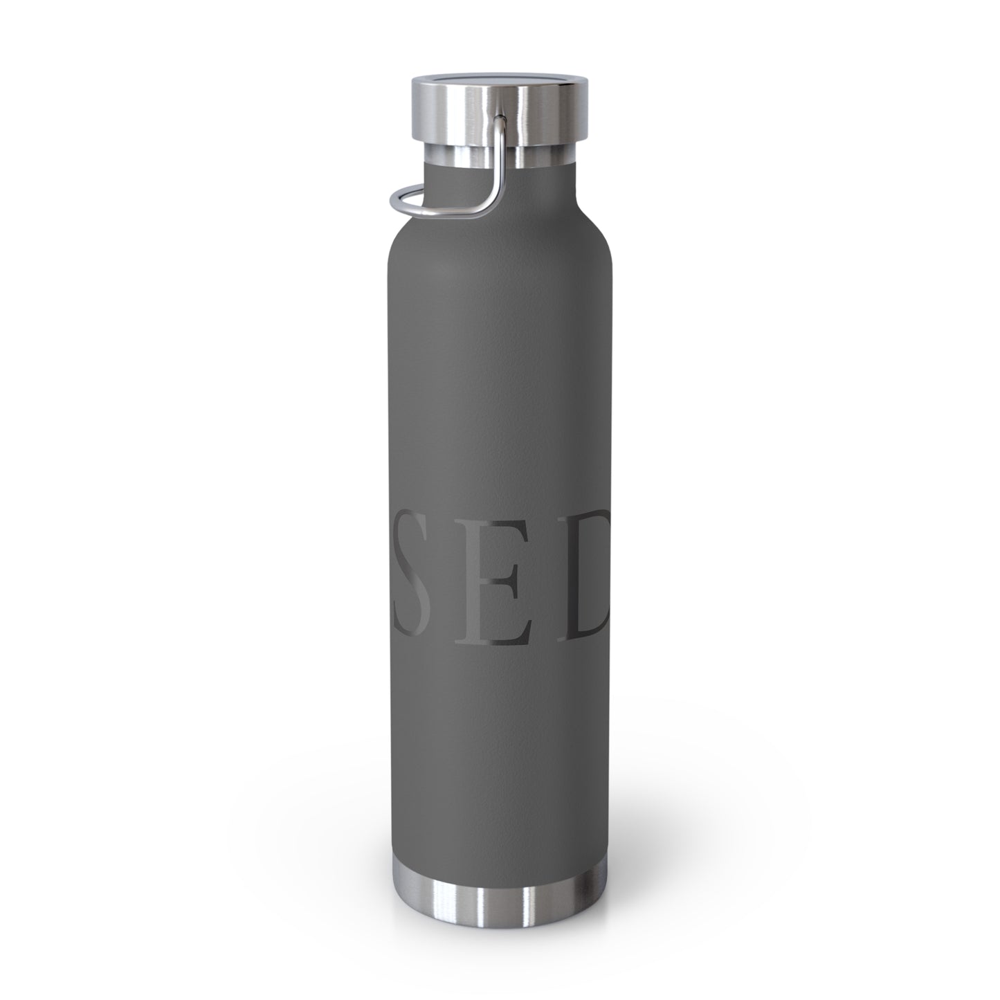 Elegant Copper Insulated Water Bottle - 22oz, Stylish Drinkware, Eco-Friendly Gift, Motivational Quotes, Perfect for Travel, Gym, Yoga