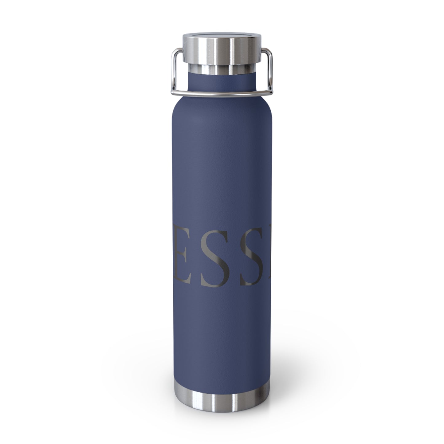 Elegant Copper Insulated Water Bottle - 22oz, Stylish Drinkware, Eco-Friendly Gift, Motivational Quotes, Perfect for Travel, Gym, Yoga