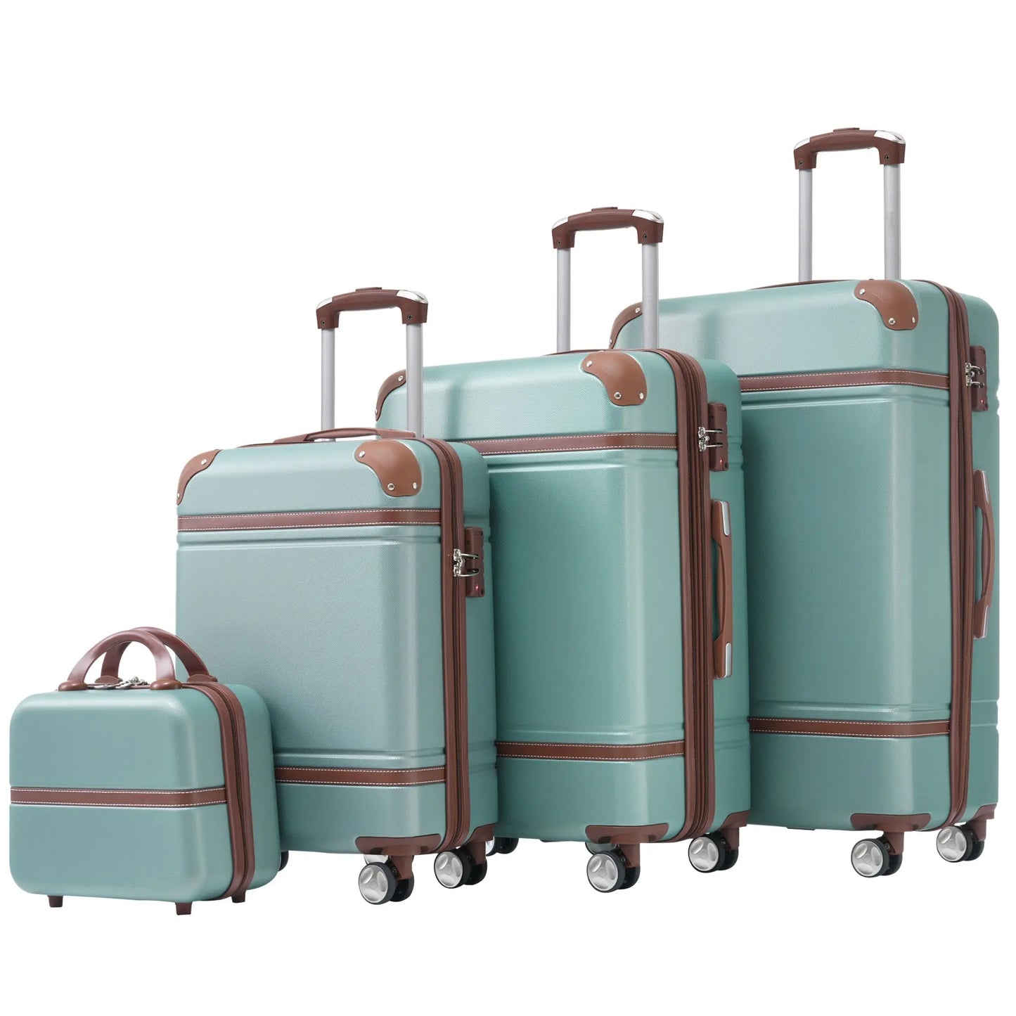 Hardshell Luggage Sets 4 Pieces 20'+24'+28' Luggages and Cosmetic Case