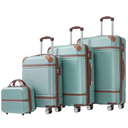 Hardshell Luggage Sets 4 Pieces 20'+24'+28' Luggages and Cosmetic Case