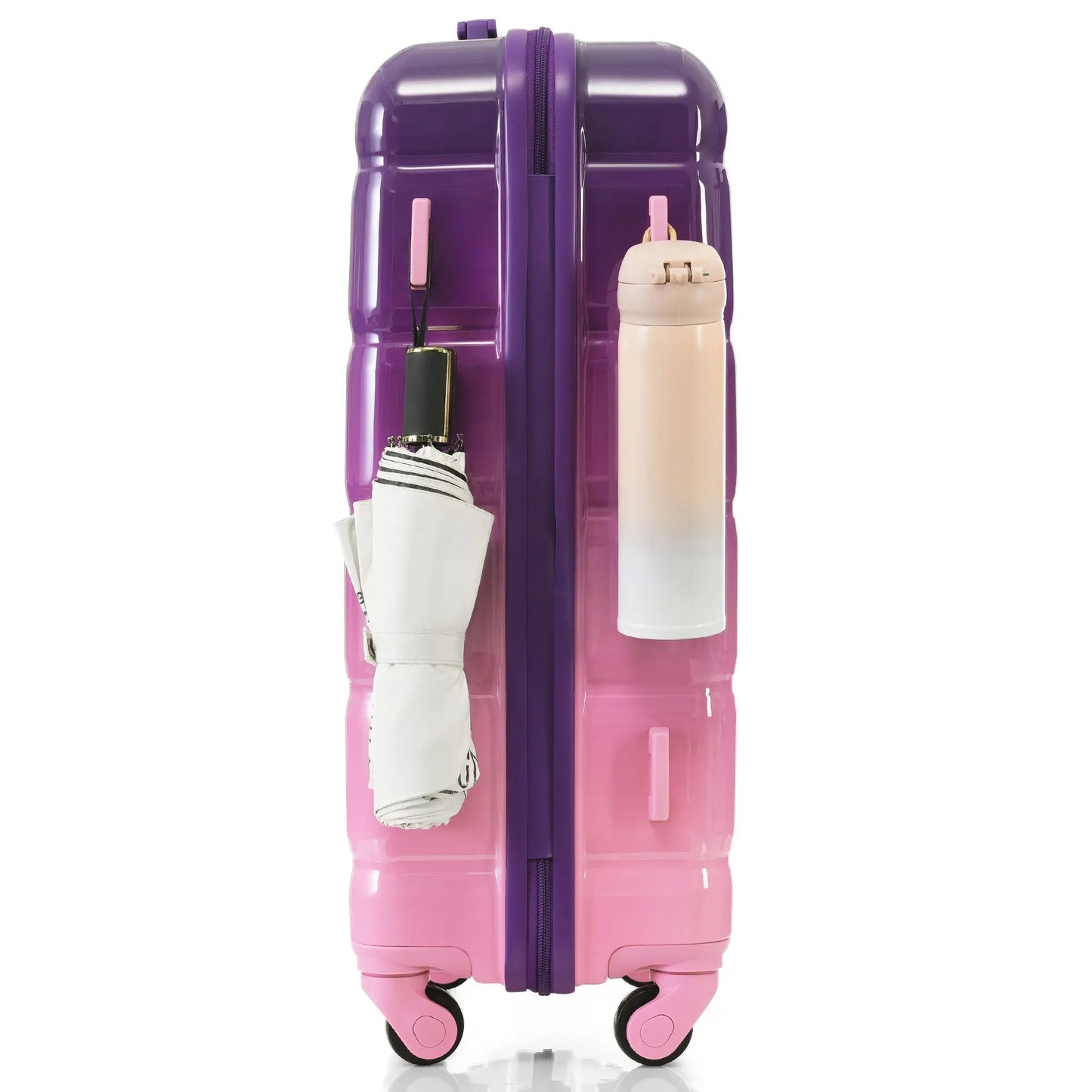 Luggage Set of 3, 20-inch with USB Port, Airline Certified Carry-on