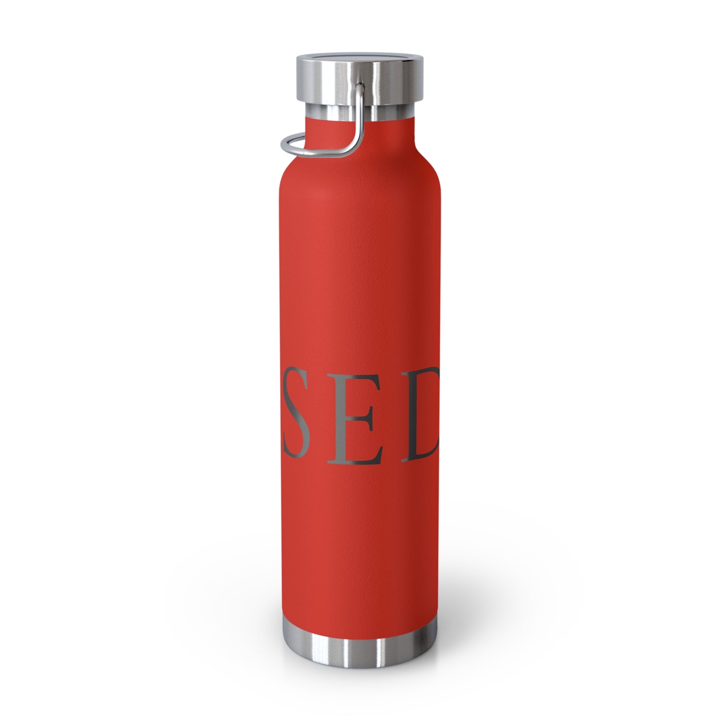 Elegant Copper Insulated Water Bottle - 22oz, Stylish Drinkware, Eco-Friendly Gift, Motivational Quotes, Perfect for Travel, Gym, Yoga
