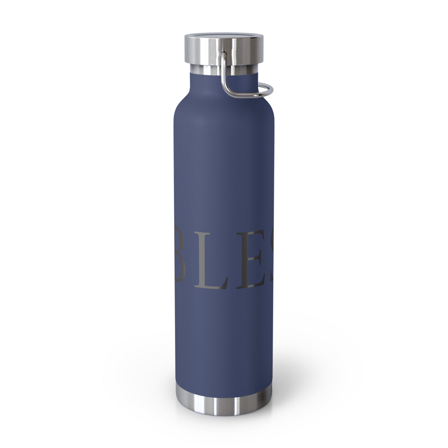 Elegant Copper Insulated Water Bottle - 22oz, Stylish Drinkware, Eco-Friendly Gift, Motivational Quotes, Perfect for Travel, Gym, Yoga