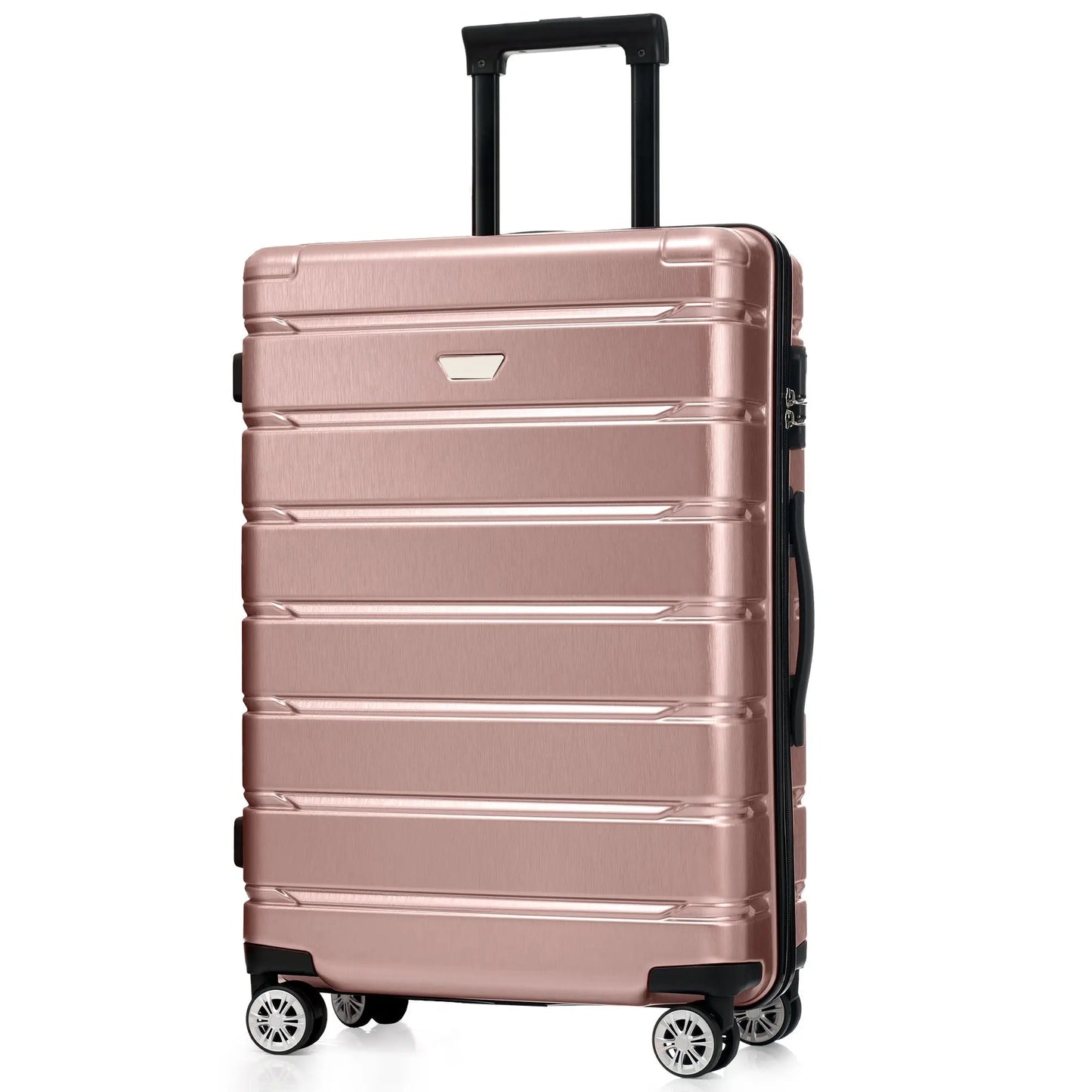 Hardshell Luggage Set 3 Piece, Durable ABS+PC Travel Suitcase with