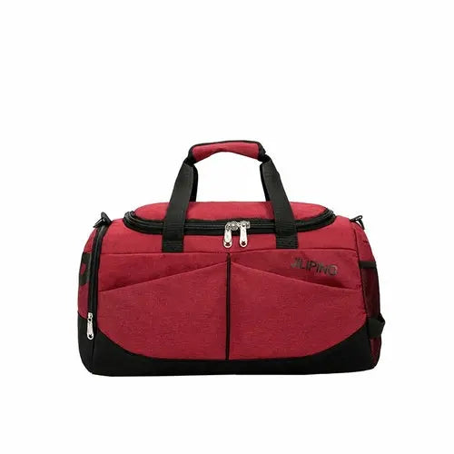 Portable Travel Sports Gym Bag For Men And Women Maroon Asteria