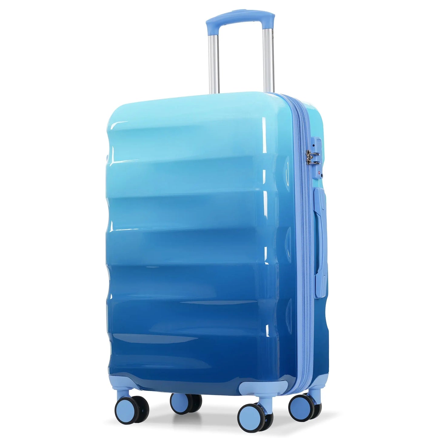 Luggage Set 3 Piece – Hardshell Suitcases with Spinner Wheels and TSA Sangria Beech