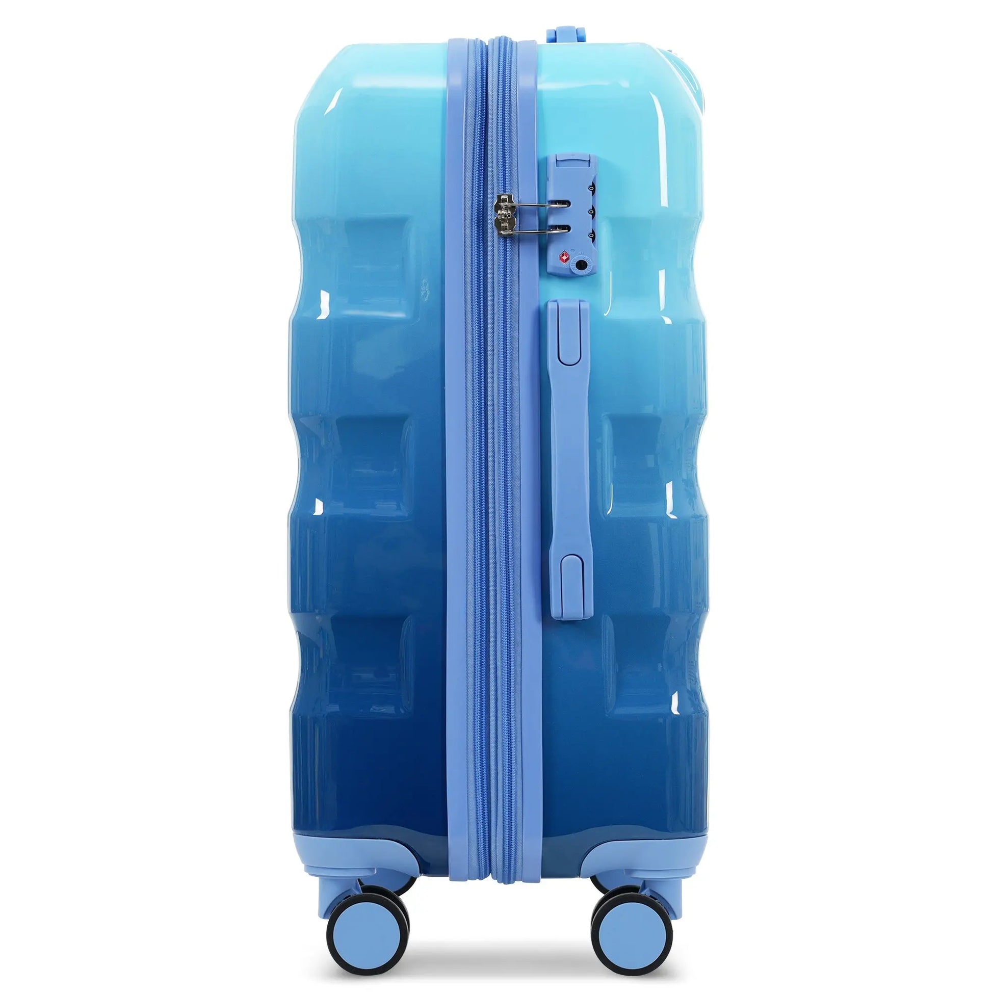 Luggage Set 3 Piece – Hardshell Suitcases with Spinner Wheels and TSA Sangria Beech