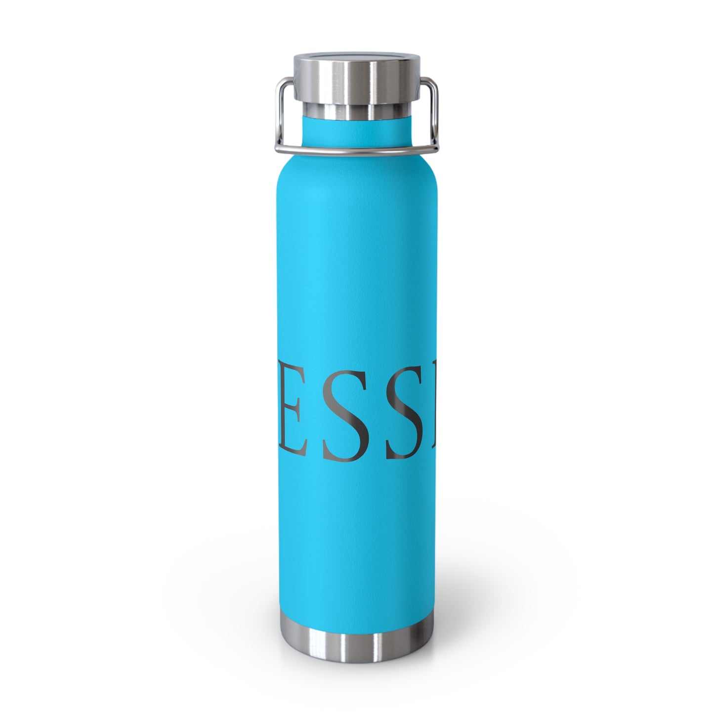 Elegant Copper Insulated Water Bottle - 22oz, Stylish Drinkware, Eco-Friendly Gift, Motivational Quotes, Perfect for Travel, Gym, Yoga