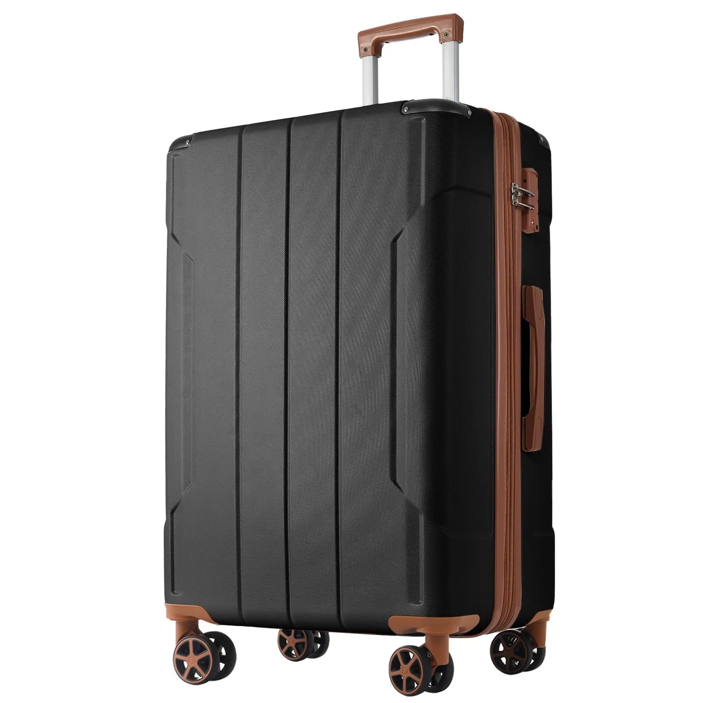Luggage Sets 3 Piece, Expandable Hard shell ABS Suitcases with Double