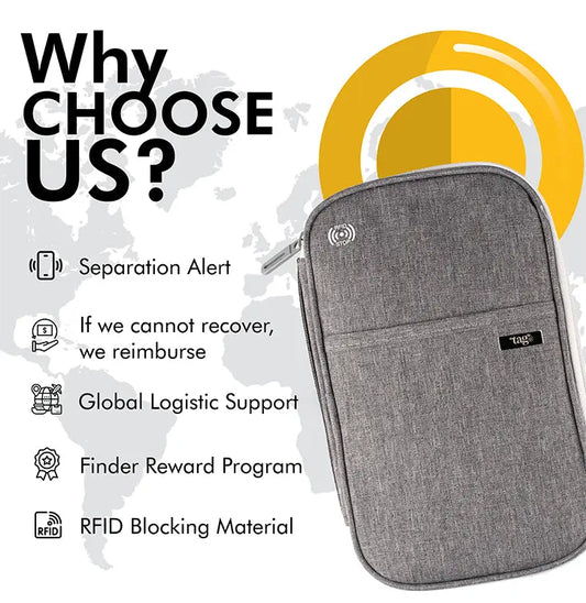 Canvas Passport Holder Copper Smokey