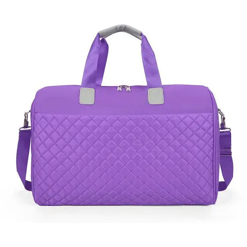 Foldable Shoulder Travel Bag Luggage Tote Bags For Women Large Maroon Asteria