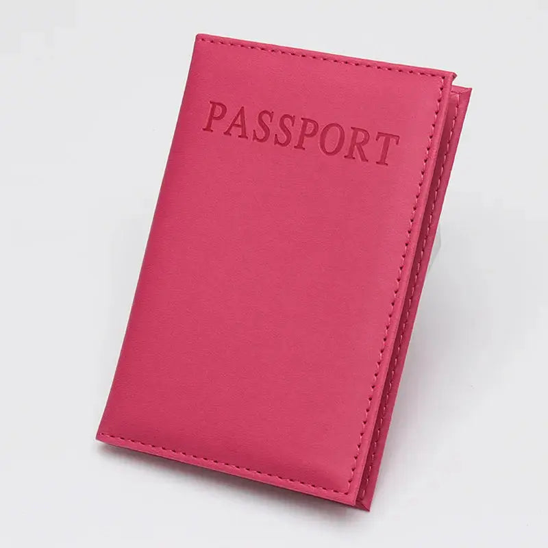 High Quality English PU Leather Passport Covers Document Cover Travel Passport Holder ID Card Passport Holder Travel Acceessory TravelTimesAwait