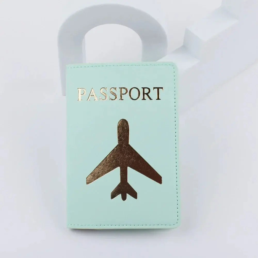 Airplane Icon Passport Bulgaria Travel Passport Holder PU Leather Card Holder Wallet Document Organizer Case Men Women TravelTimesAwait