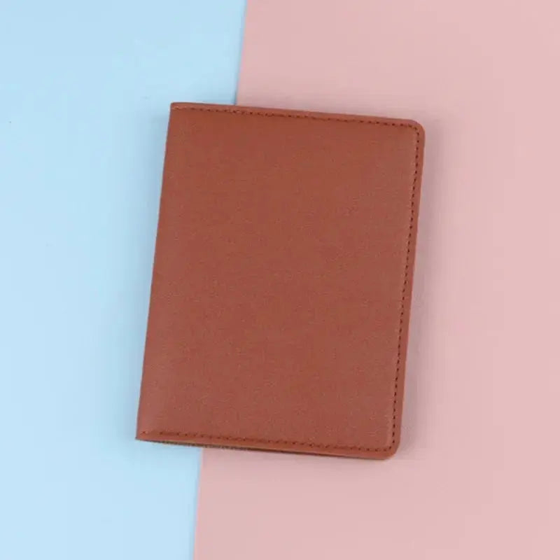 PU Ticket Passport Holder Passport Covers Travel Passport Protective Case Men Women ID Credit Card Holder Travel Accessories TravelTimesAwait