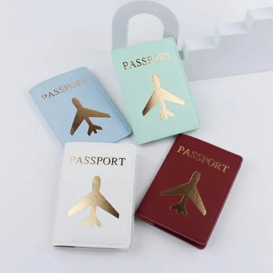 Airplane Icon Passport Bulgaria Travel Passport Holder PU Leather Card Holder Wallet Document Organizer Case Men Women TravelTimesAwait