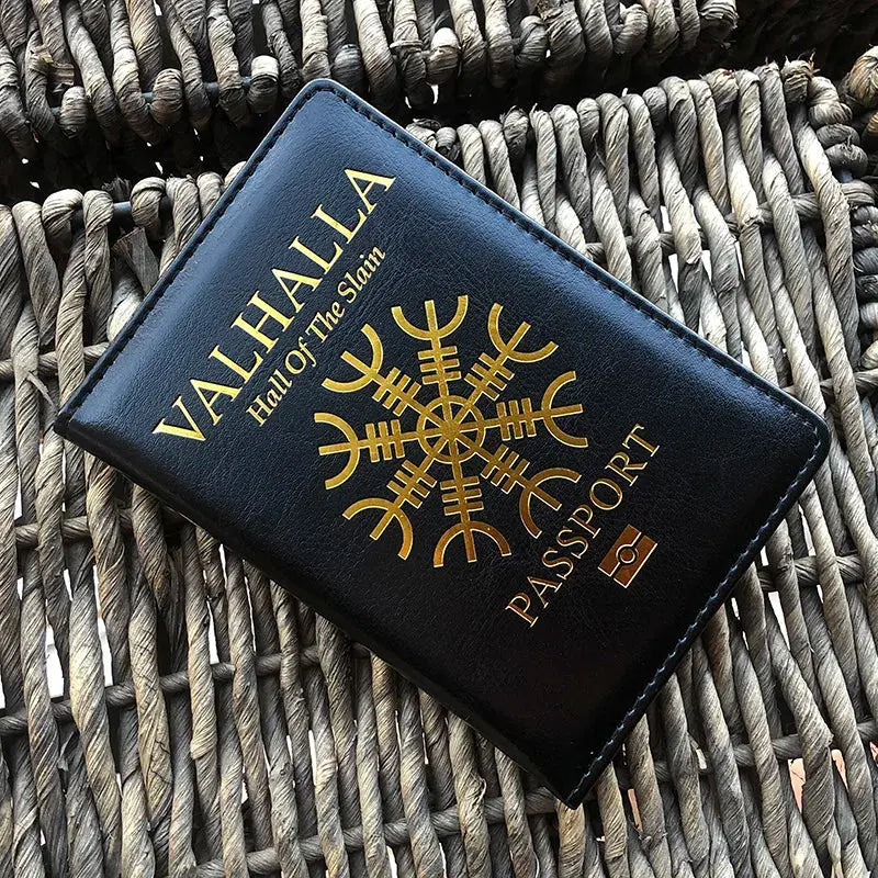 Vikings Valhalla Passport Cover Norse Mythology Passport Holder for Hall of The Slain Passport Cover Travel TravelTimesAwait