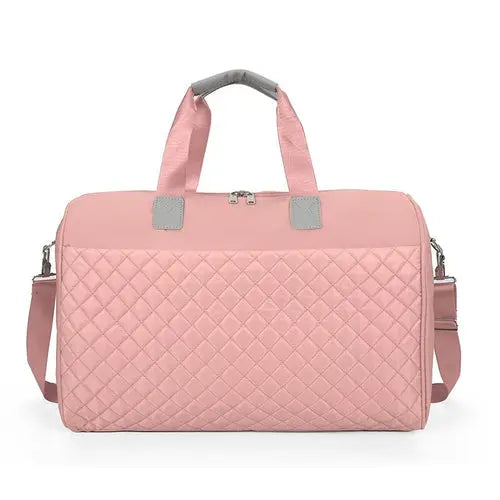 Foldable Shoulder Travel Bag Luggage Tote Bags For Women Large Maroon Asteria
