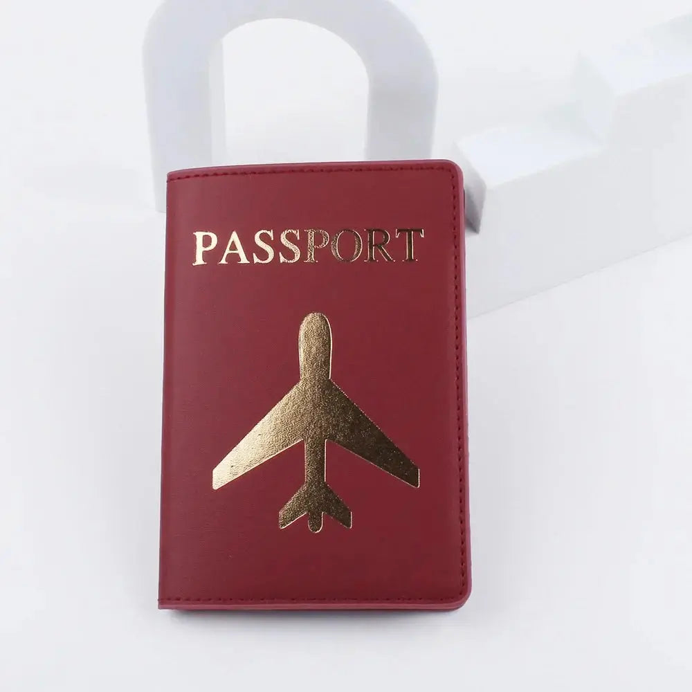 Airplane Icon Passport Bulgaria Travel Passport Holder PU Leather Card Holder Wallet Document Organizer Case Men Women TravelTimesAwait
