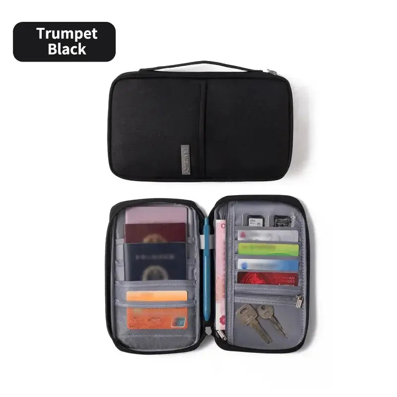 1PC Portable Travel Plane Bag Waterproof High Quality Business Passport Bag Multi-functional Cationic Document Storage TravelTimesAwait
