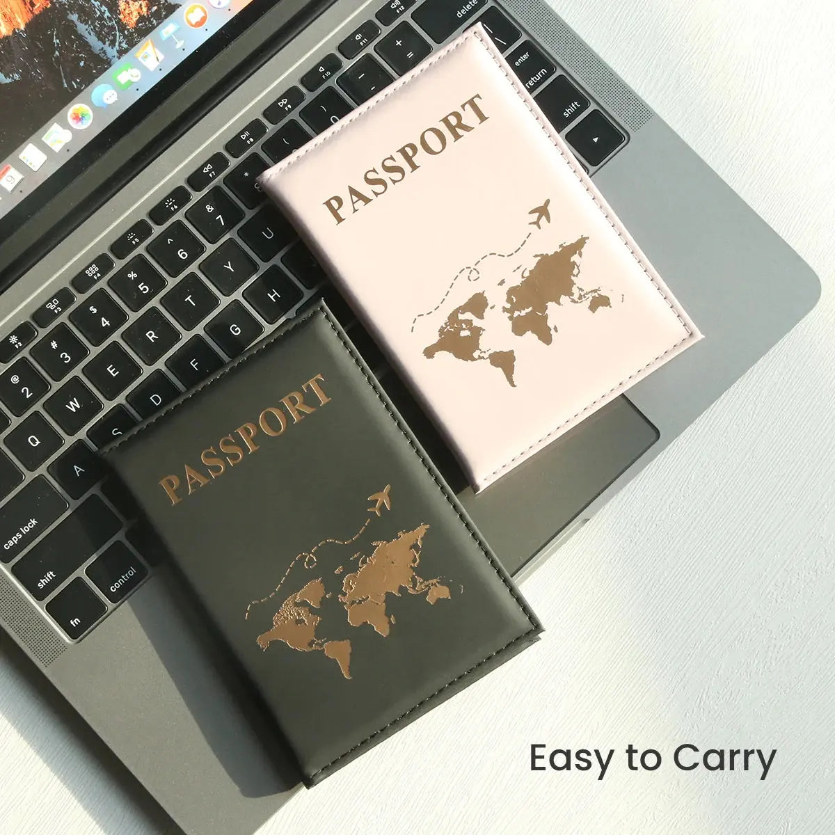Slim Passport Holder Cove Map PU Passport Holder Travel Essential Cruise Must Have Passport Holders Portable for All Country TravelTimesAwait