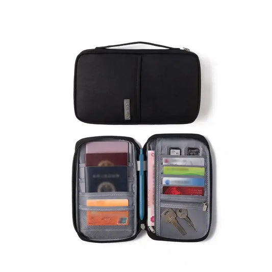 1PC Portable Travel Plane Bag Waterproof High Quality Business Passport Bag Multi-functional Cationic Document Storage TravelTimesAwait