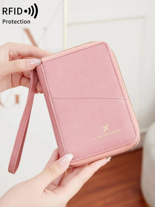 New retro passport bag for men and women RFID fashionablepassport cover multifunctionalPUleather passport clip travelaccessories TravelTimesAwait