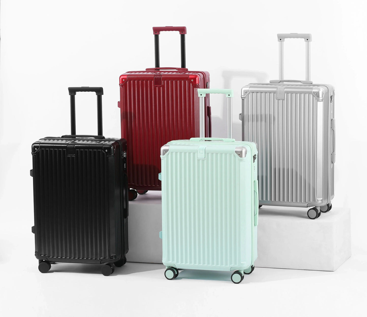 Carry On Luggage Lightweight Large Capacity Wide Handle ,Travel Suitcase Sets Spinner Wheels TravelTimesAwait