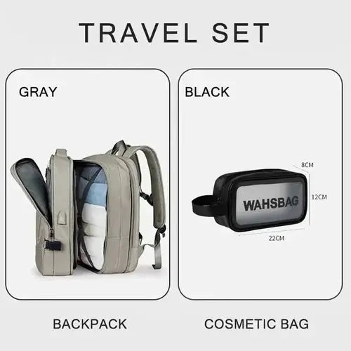 Extendible Travel Backpack Unisex Laptop Bag Women Large Luggage Bags
