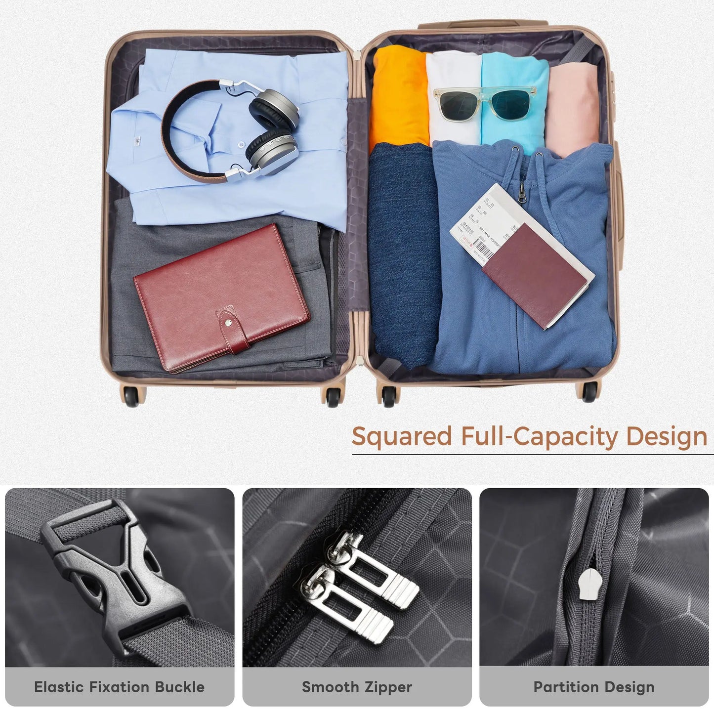 Luggage Sets New Model ABS Hardshell 3pcs Clearance Luggage Hardside