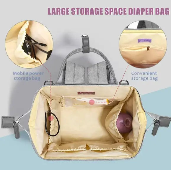 Quilted Diaper Baby Backpack Maroon Chronos