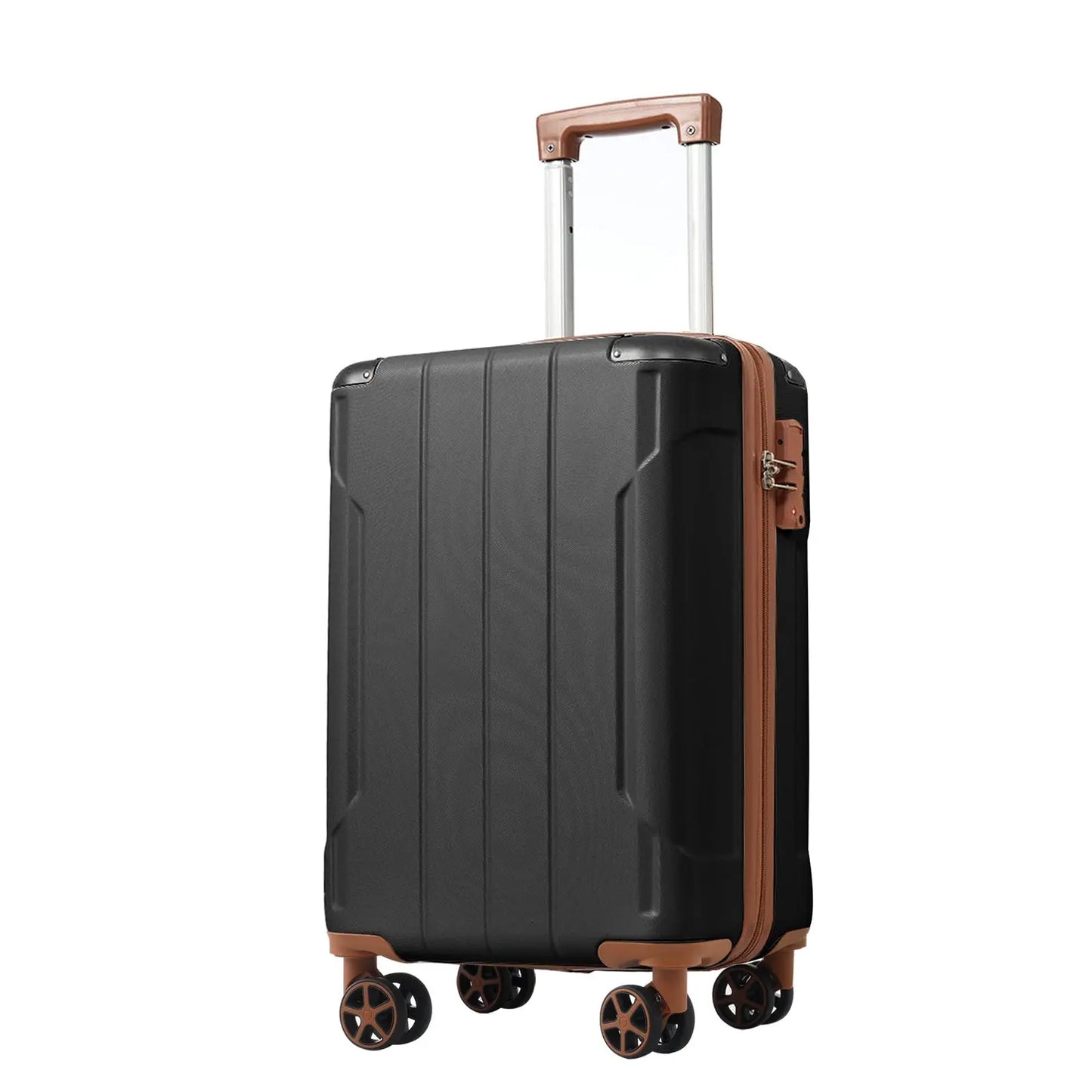 Luggage Sets 3 Piece, Expandable Hard shell ABS Suitcases with Double