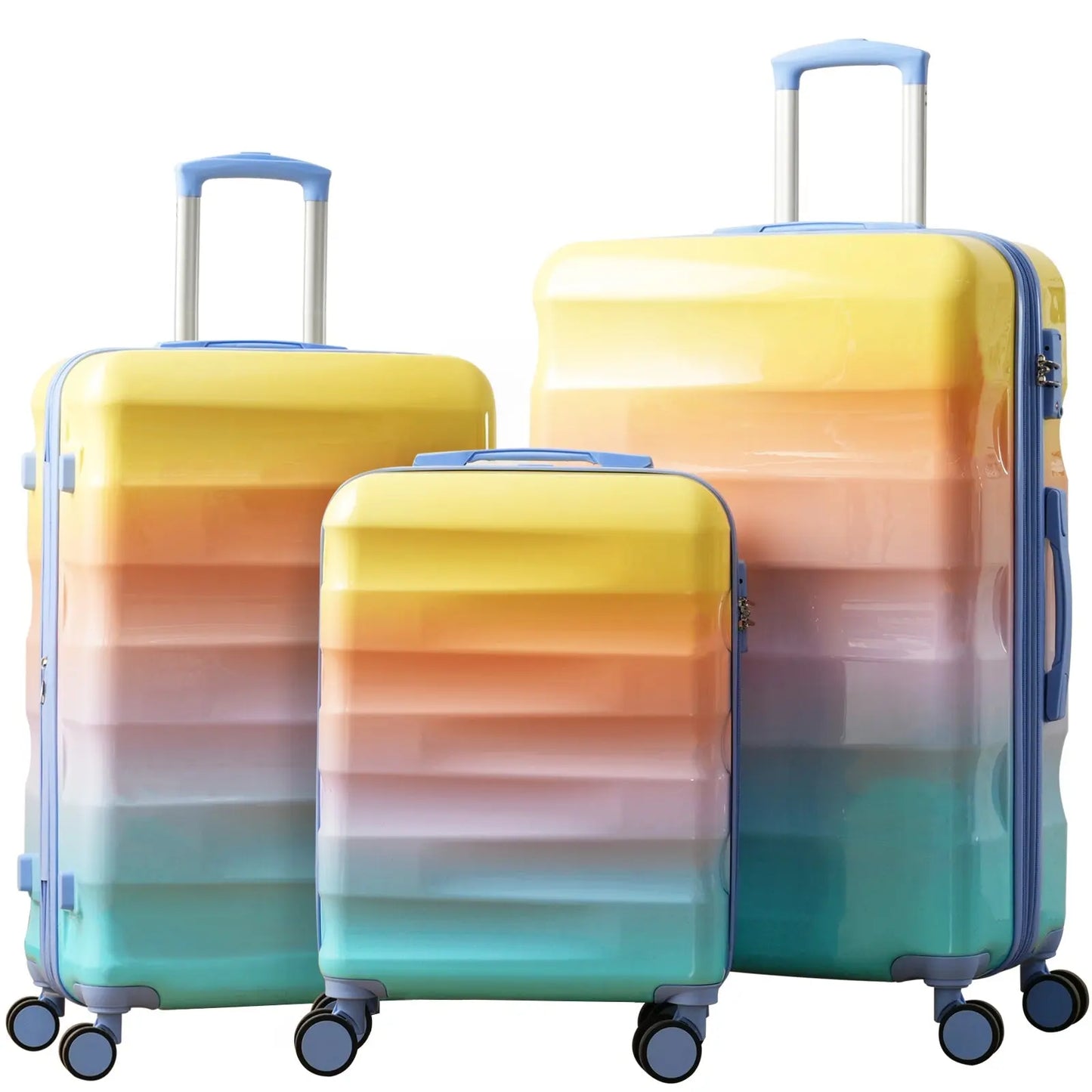 Luggage Set 3 Piece – Hardshell Suitcases with Spinner Wheels and TSA