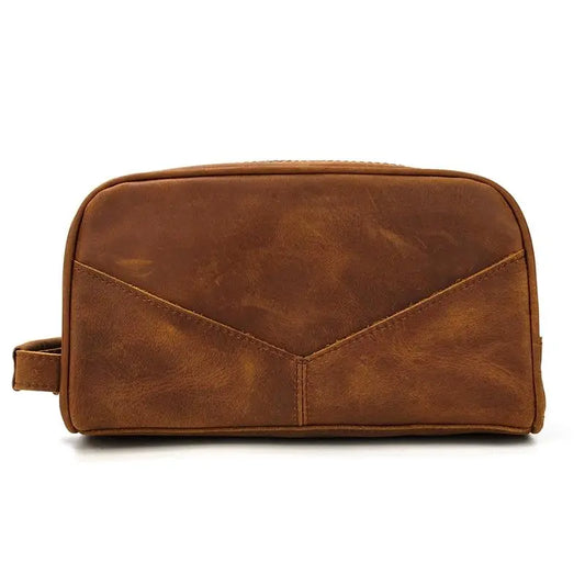 The Nomad Toiletry Bag | Genuine Leather Travel Toiletry Bag Jade Gaia