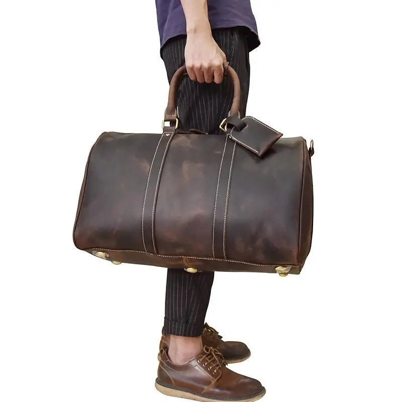 The Bjarke Weekender | Handcrafted Leather Duffle Bag Jade Gaia