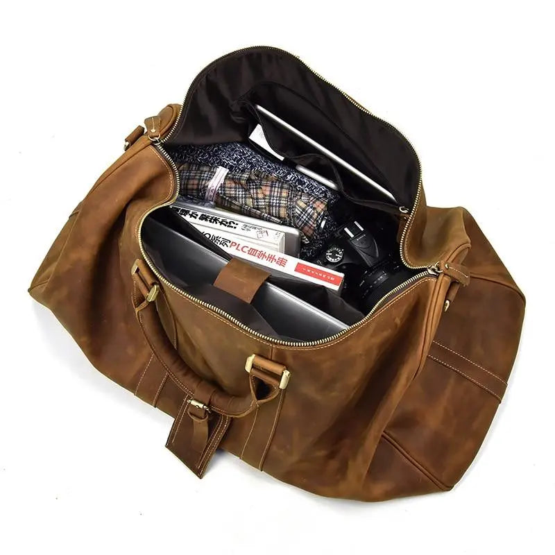 The Bjarke Weekender | Handcrafted Leather Duffle Bag Jade Gaia