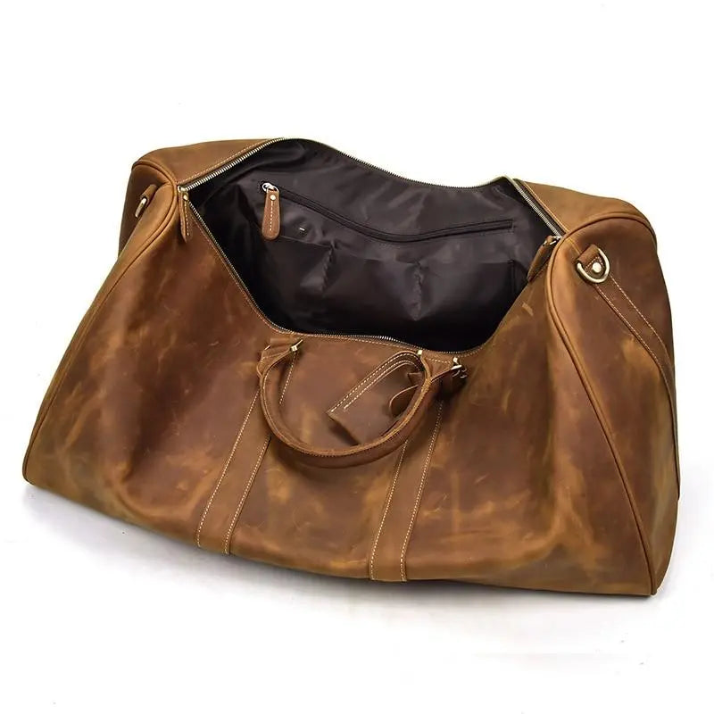 The Bjarke Weekender | Handcrafted Leather Duffle Bag Jade Gaia