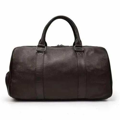 The Endre Weekender | Vintage Leather Duffle Bag Jade Gaia