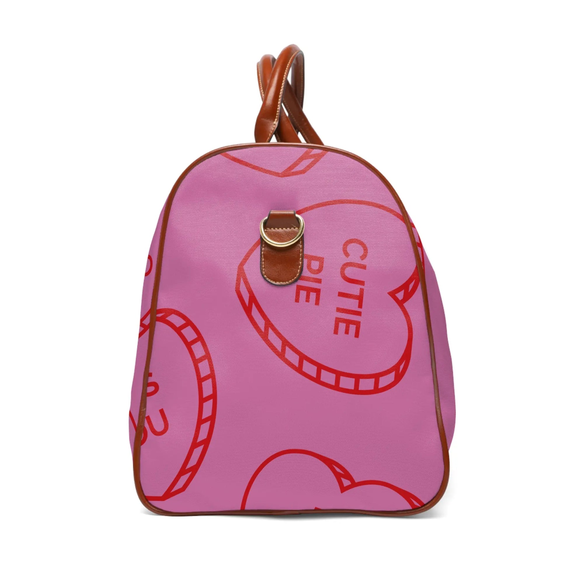 Cute Waterproof Travel Bag for Weekend Getaways, Gym, or Vacation, Great for Valentines, XOXO Design, Stylish Luggage Printify