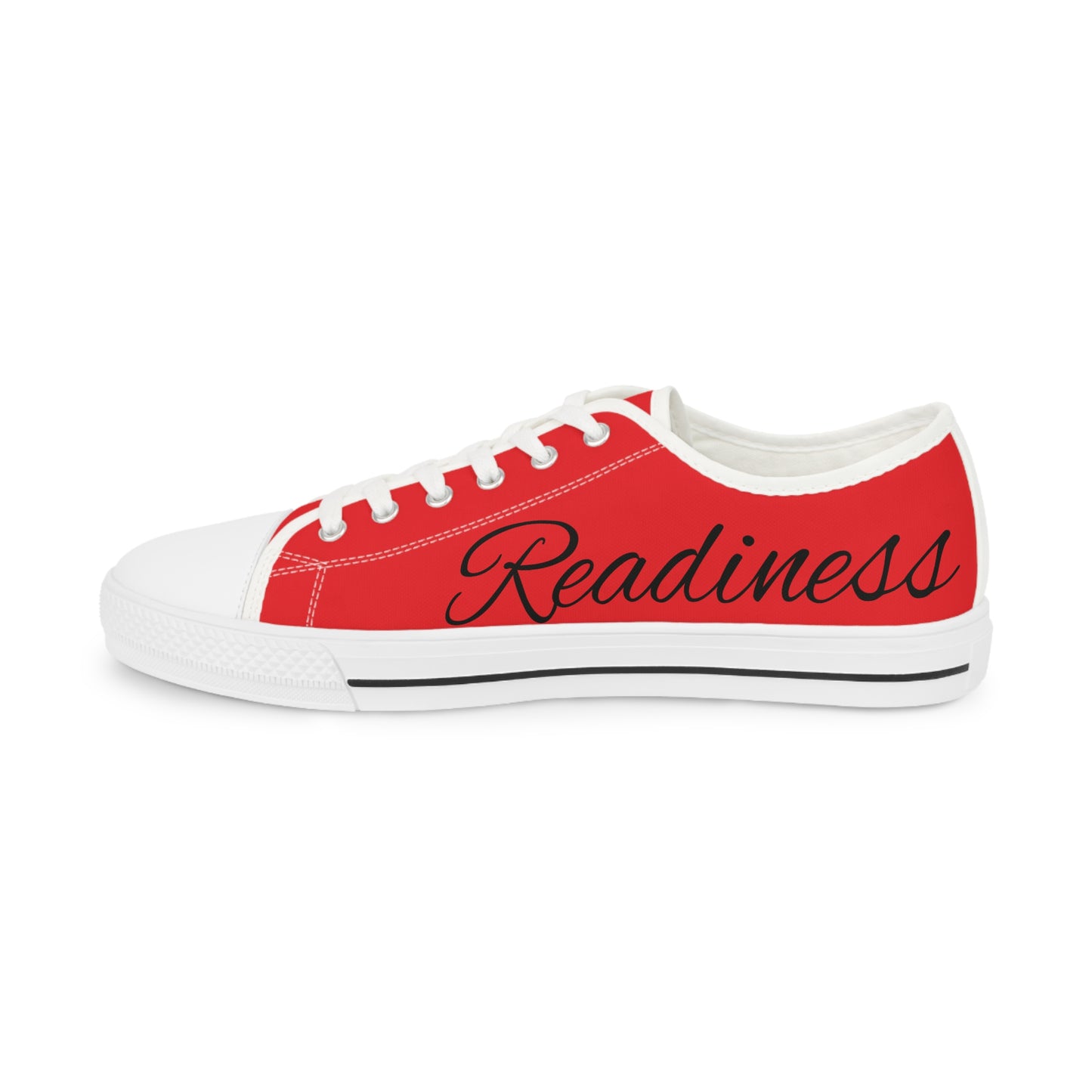 Bold Red Low Top Sneakers for Men, Casual Everyday Shoes, Trendy Footwear, Perfect for Summer, Unique Gift
