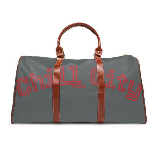 Chic Waterproof Travel Bag with Chill City Design | Perfect for Weekend Getaways, Gym, Vacation, or Daily Use
