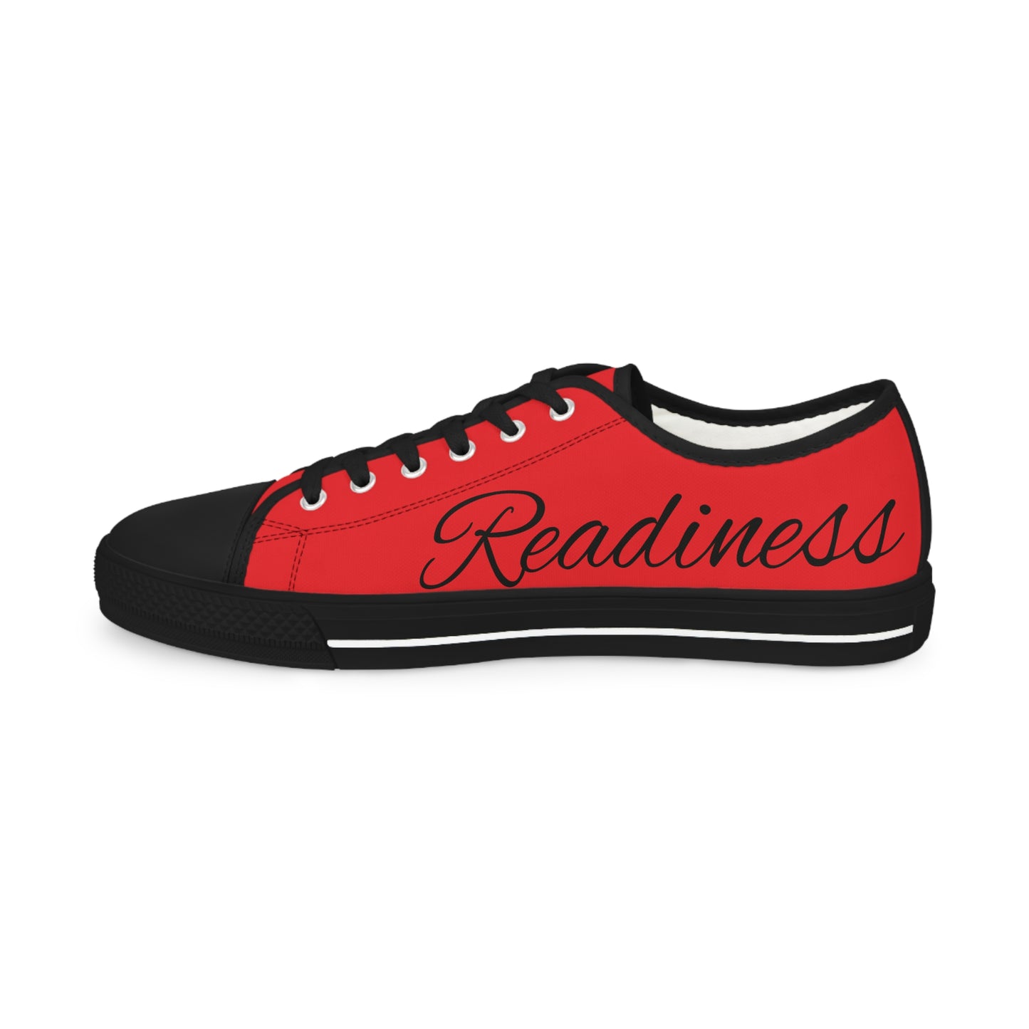 Bold Red Low Top Sneakers for Men, Casual Everyday Shoes, Trendy Footwear, Perfect for Summer, Unique Gift