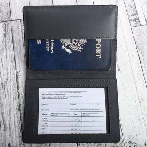 VIP 3 In 1 Card Holder For Vaccination Card, ID And Passport Salmon Lucky